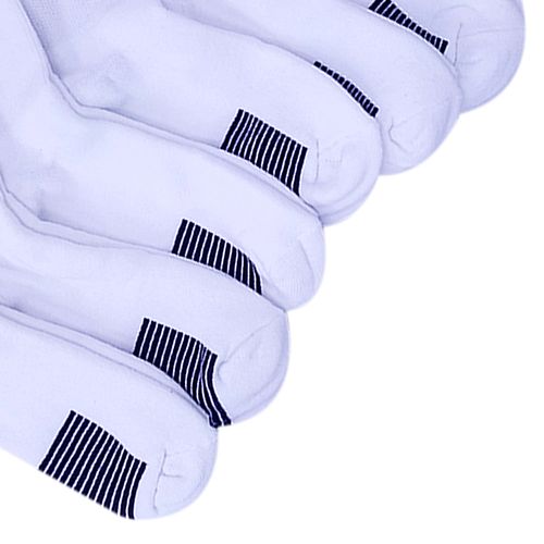 Set de 6 pares de calcetines blanco sólido para niño