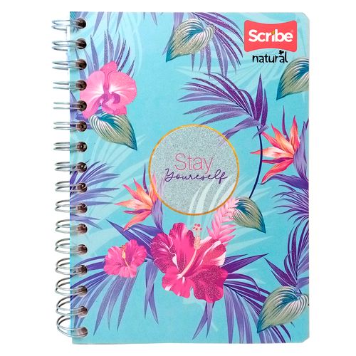 Cuaderno espiral doble #2 raya natural 100 hojas