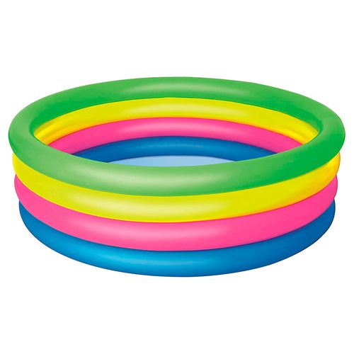 Piscina inflable de colores para niños