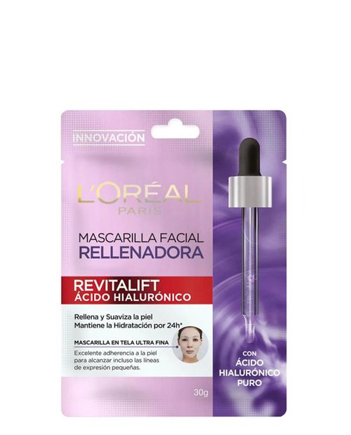 Mascarilla Facial Revitalift Ácido Hialurónico