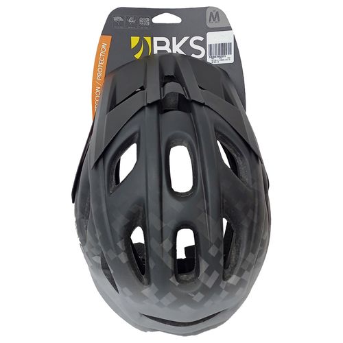 Casco de bicicleta para adultos bks urban negro/gris