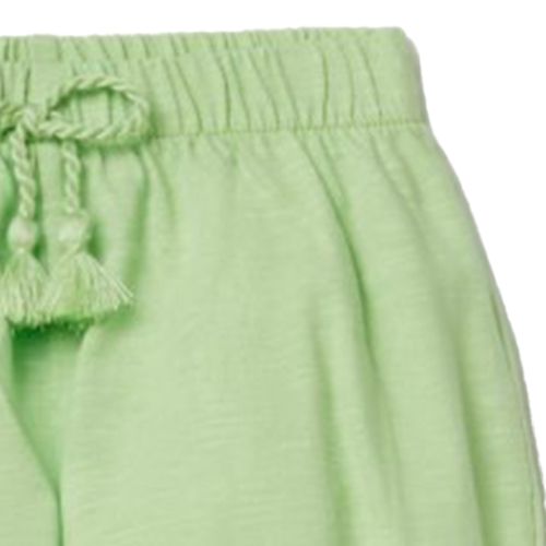 Short verde sólido para niña
