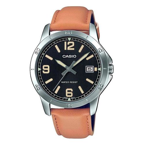 Reloj Casio análogo cuero color café para hombre