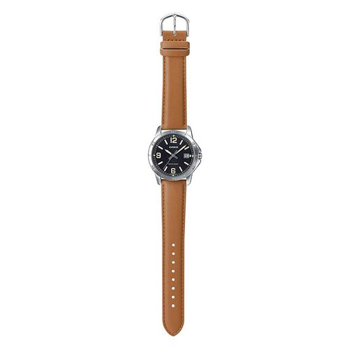 Reloj Casio análogo cuero color café para hombre