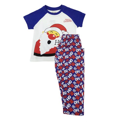 Pijama 2 piezas navideño multicolor con estampado para niña