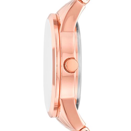 Set de reloj Skechers análogo metálico rose gold con pulseras varias para mujer