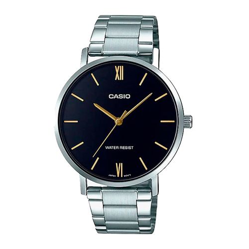 Reloj Casio análogo metálico plateado para hombre