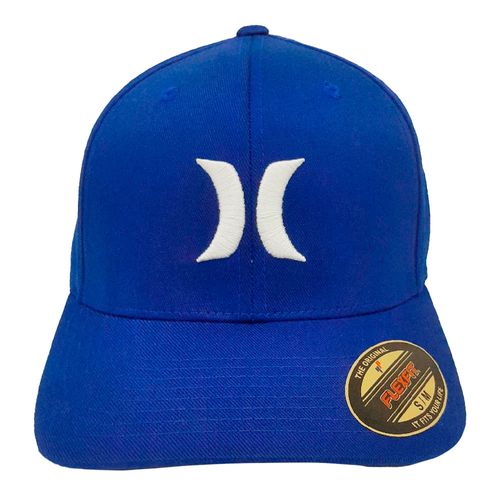 Gorra azul bordada Hurley para hombre
