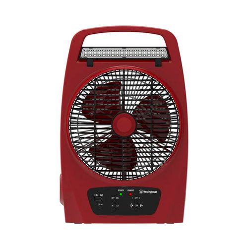 Ventilador recargable de 16" 50w rojo