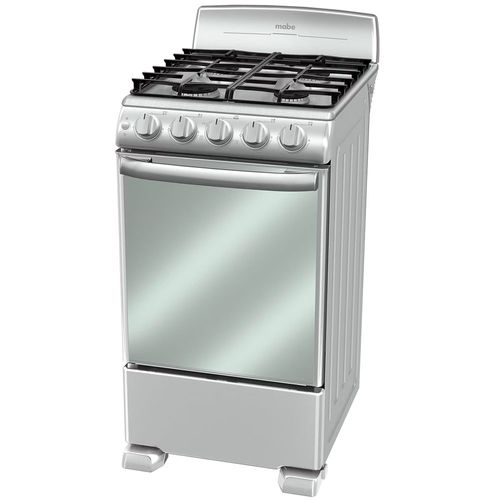 Cocina 4 quemadores con horno a gas 50 cm (20") EM5043BFIS1 Mabe