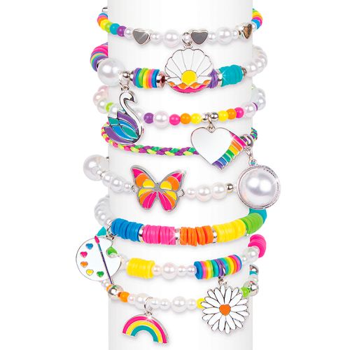 Make It Real Kit de Joyeria Arcoiris Y Perlas
