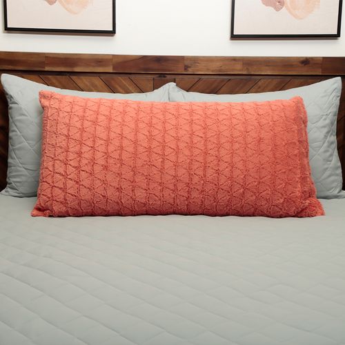 Cojín body pillow con diseño de rombos 41x92 cm
