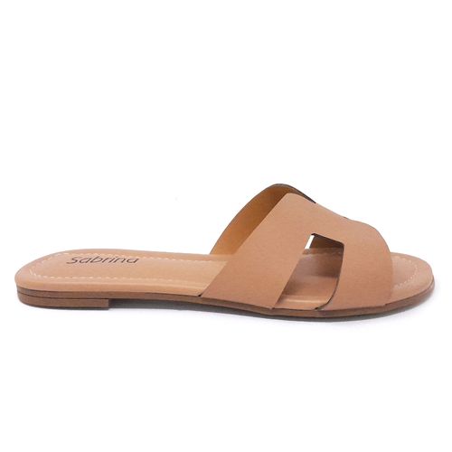 Sandalia casual Sabrina color nude para mujer