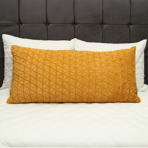Cojín body pillow con diseño de rombos 41x92 cm