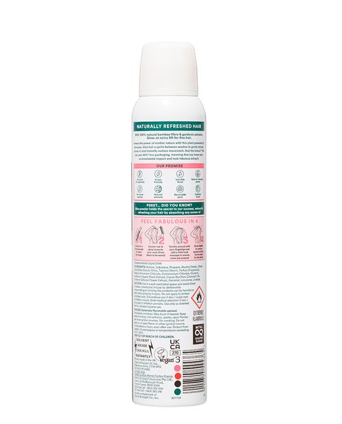 Shampoo en Seco Batiste Bamboo Fibre & Gardenia 200ml.