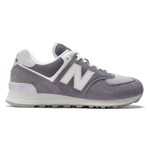 Zapato New Balance 574 deportivo casual  gris/morado para hombre