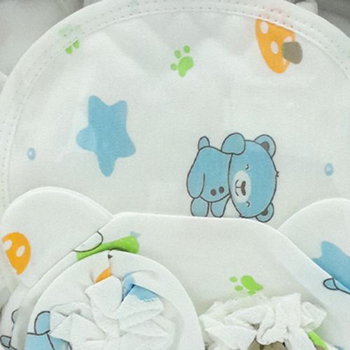 Set de regalo 7 piezas blanco con estampado para bebé niño