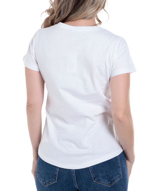 Camiseta Nicolle blanca manga corta para mujer