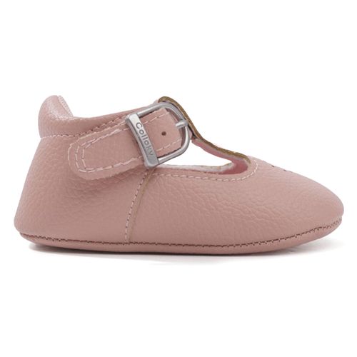 Zapato precaminador casual Colloky rosado para niña bebé