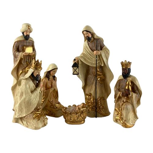 Set de figura nacimiento 6pz 24.5cm x 15cm x 25cm