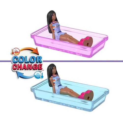 Barbie land mini vehículos con muñecas y accesorios