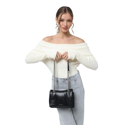 Cartera crossbody Amphora Elian color negro para mujer