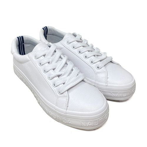 Zapato casual Nautica Aelisa color blanco para mujer