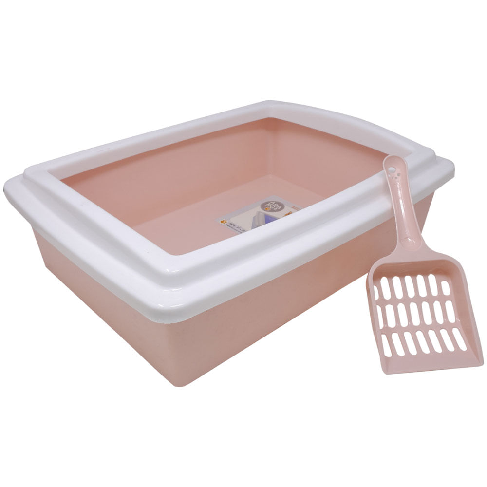 Caja de arena para gatos multicolor