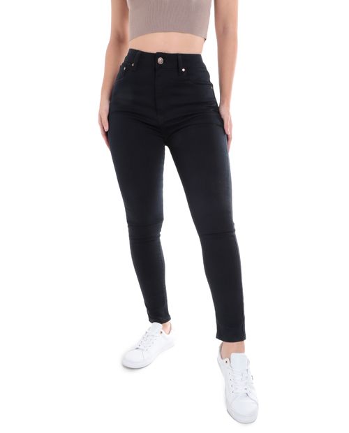Jeans Red Sand skinny negro de cintura alta para mujer