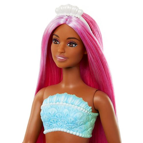 Barbie Fantasía Muñeca Sirenas con Cabello de Colores