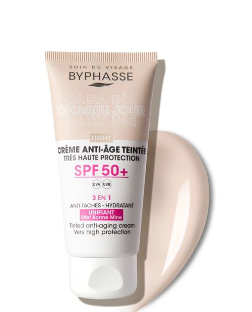 Byphasse Crema facial antiedad SPF 50+ color Light