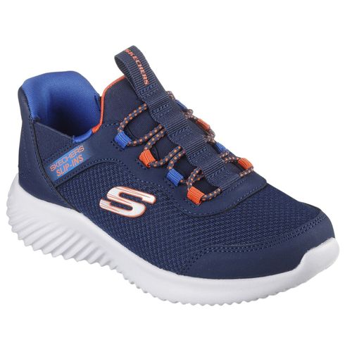 Zapato deportivo casual Skechers azul para niño
