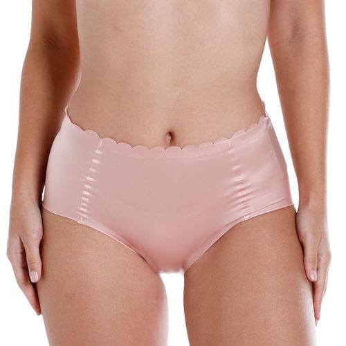 Panti Accente rosado de cintura alta para mujer