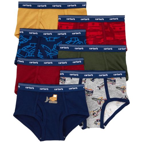 Set de 7 piezas ropa interior multicolor con estampado para niño