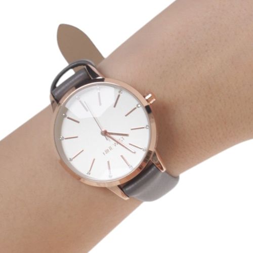 Reloj Nine West análogo cuero gris para mujer