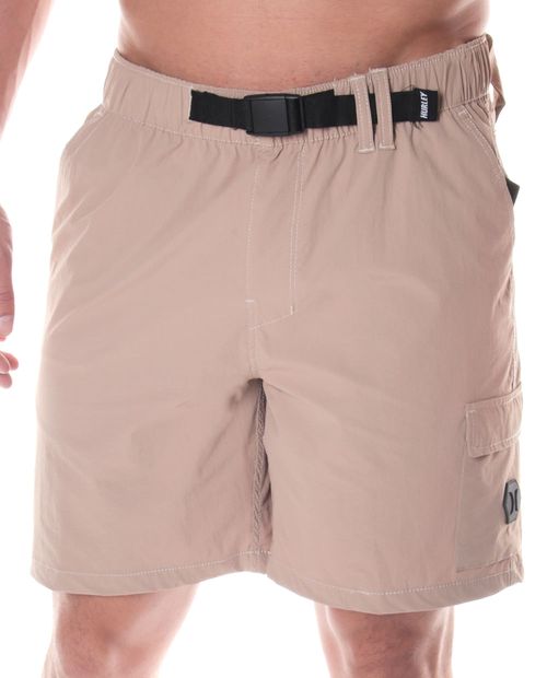 Bermuda Hurley beige sólido para hombre