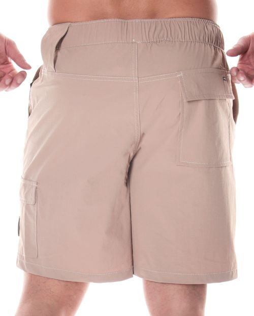 Bermuda Hurley beige sólido para hombre