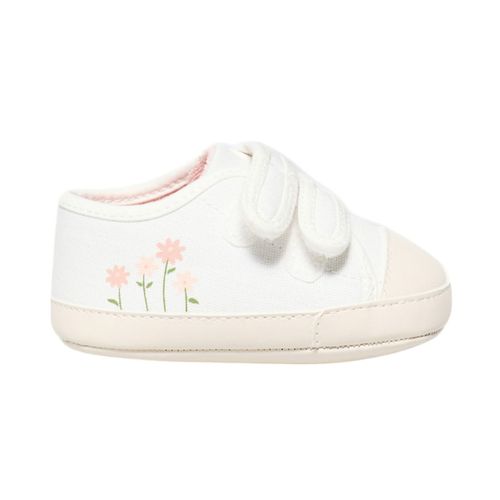 Zapato precaminador ballerina Sfera blanco para niña bebé