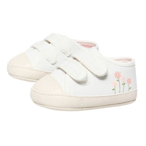 Zapato precaminador ballerina Sfera blanco para niña bebé