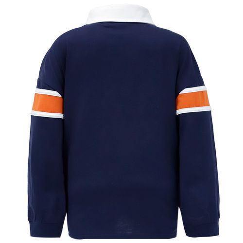 Camisa polo multicolor color blocking para niño