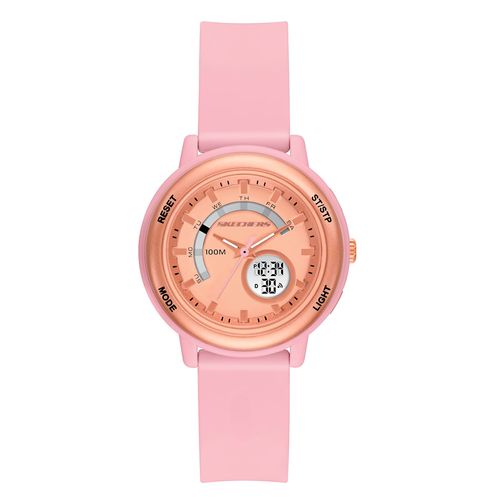 Reloj Skechers análogo digital de silicona rosado para mujer