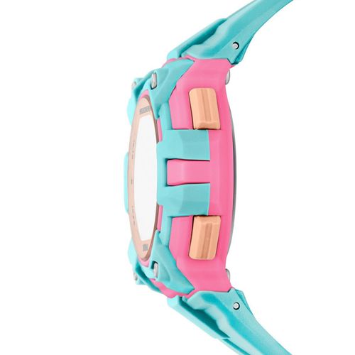 Reloj Skechers digital de poliuretano celeste para mujer