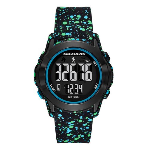 Reloj Skechers digital de silicona negro para hombre