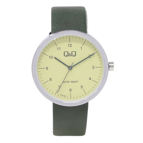 Reloj Q&Q análogo cuero verde para hombre