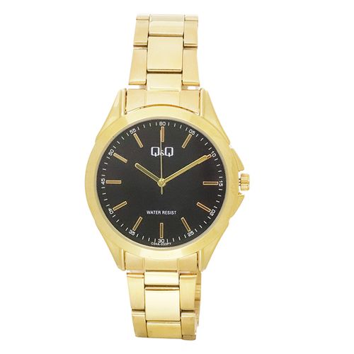 Reloj Q&Q análogo metálico dorado para hombre
