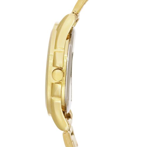 Reloj Q&Q análogo metálico dorado para hombre