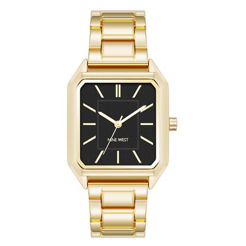 Reloj Nine West análogo de metal dorado para mujer