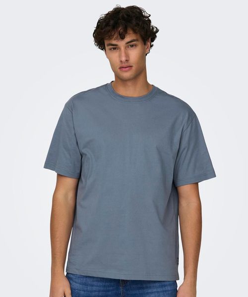 Camiseta básica Only & Sons relaxed fit sólida para hombre