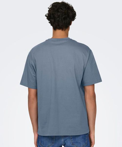 Camiseta básica Only & Sons relaxed fit sólida para hombre