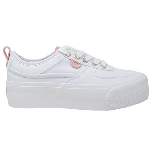 Zapato casual Coral color blanco para mujer